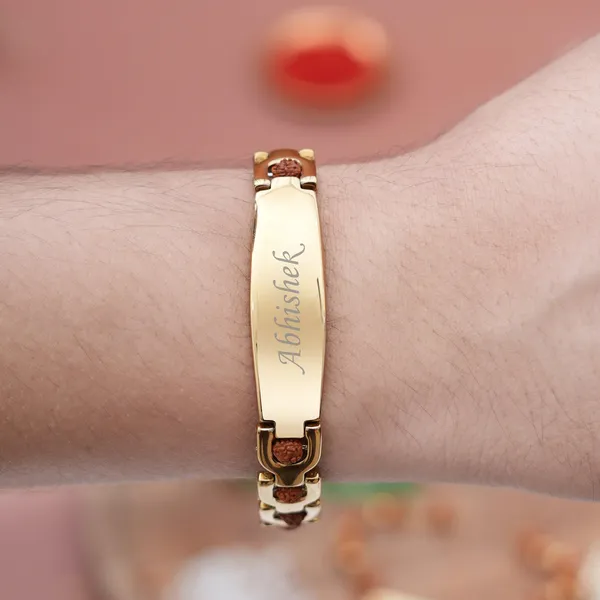 Golden_Personalized_Rudraksh_Name_Bracelet_For_Men