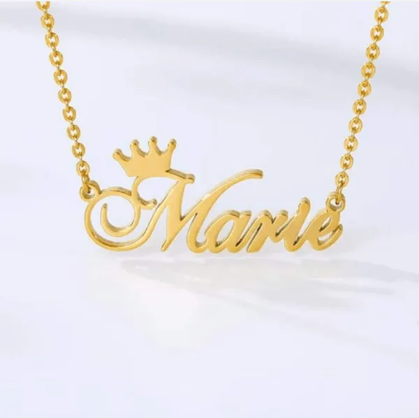 Golden_Regal_Crown_Name_Necklace_For_Unisex