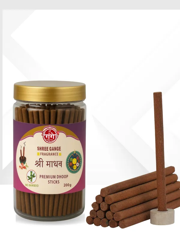Pack_Of_2_Pink_Wood_Powder_Shree_Madhav_Dhoop_Stick_(180Pc)