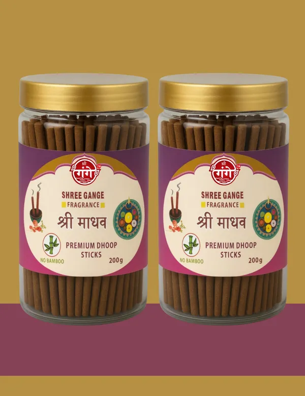 Pack_Of_2_Pink_Wood_Powder_Shree_Madhav_Dhoop_Stick_(180Pc)