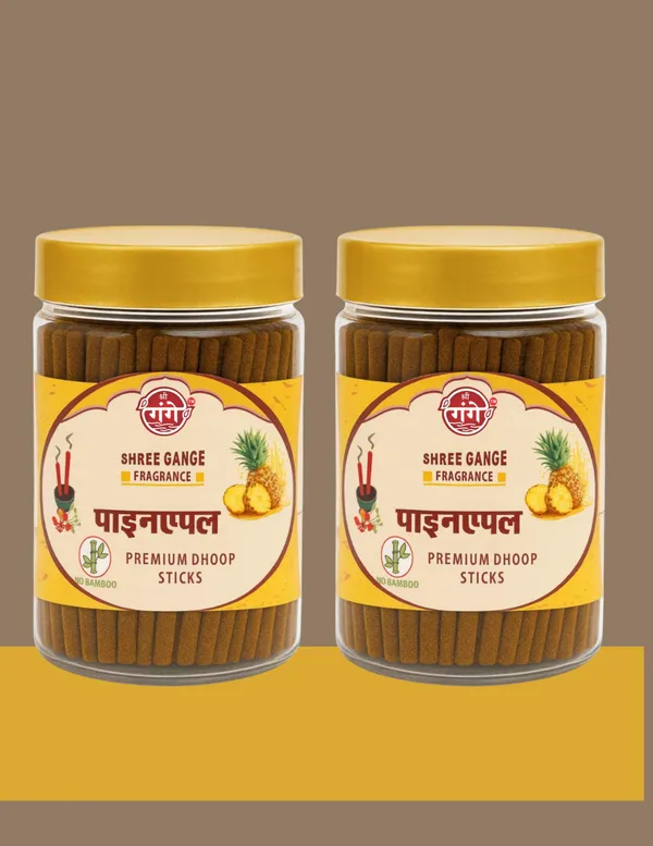 Pack_Of_2_Orange_Wood_Powder_Pineapple_Dhoop_Stick_(150Pc)