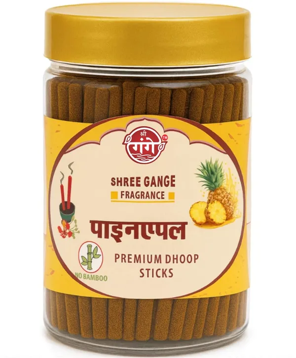 Pack_Of_2_Orange_Wood_Powder_Pineapple_Dhoop_Stick_(150Pc)