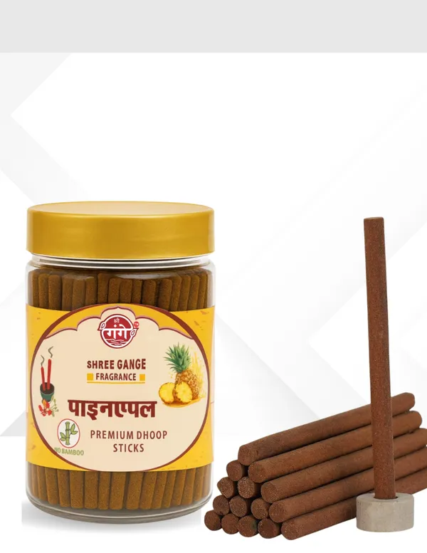 Pack_Of_2_Orange_Wood_Powder_Pineapple_Dhoop_Stick_(150Pc)