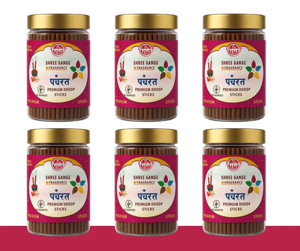 Pack_Of_6_Dhoop_Stick_For_Pooja_|_Bamboo_Less_&_Charcoal_Free_|_Red_Panchratna_Dhoop_(100Gm_each)_210pcs.