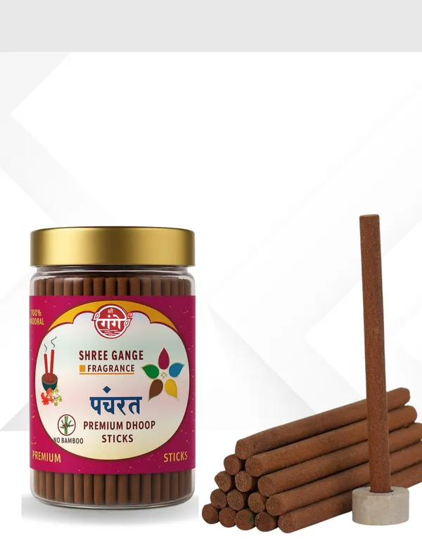 Pack_Of_2_Magenta_Wood_Powder_Panchratan_Dhoop_Stick_(150Pc)