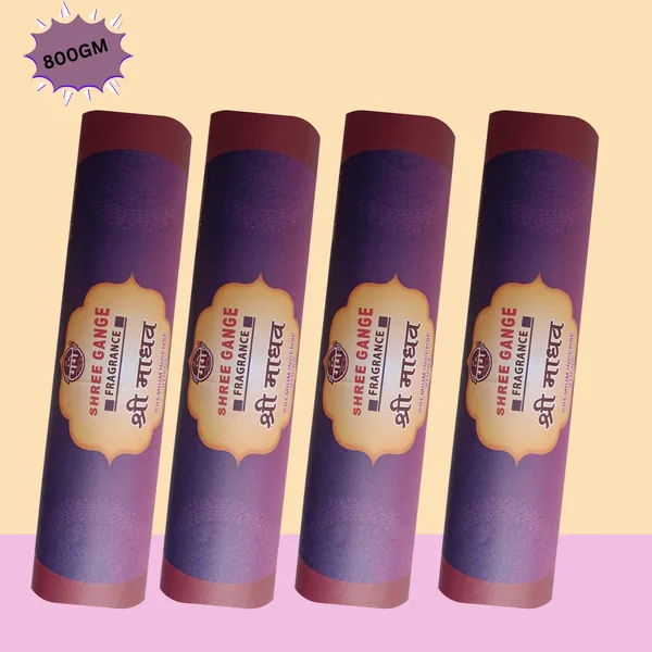 Pack_Of_4_Pink_INCENSE_Stick_Shree_Madhav_Agarbatti_Roll_(480Pc)