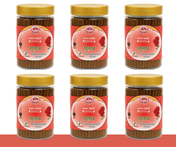 Pack_Of_6_Dhoop_Stick_For_Pooja_|_Bamboo_Less_&_Charcoal_Free_|_Red_Rose_Dhoop_(100Gm_each)_210pcs.