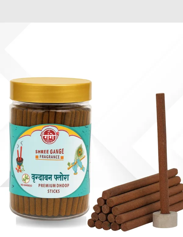 Pack_Of_2_Yellow_Wood_Powder_Vrindavan_Floral_Dhoop_Stick_(150Pc)