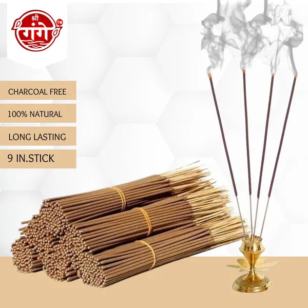 Pack_Of_6_Incense_Stick_For_Pooja_|_Bamboo_Less_&_Charcoal_Free_|_Brown_Incense_Stick_Real_Kasturi_Agarbatti_Box_(300Pc)