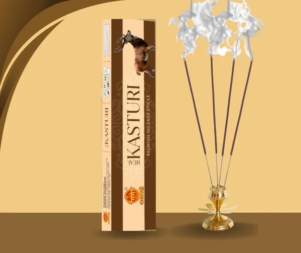 Pack_Of_6_Incense_Stick_For_Pooja_|_Bamboo_Less_&_Charcoal_Free_|_Brown_Incense_Stick_Real_Kasturi_Agarbatti_Box_(300Pc)