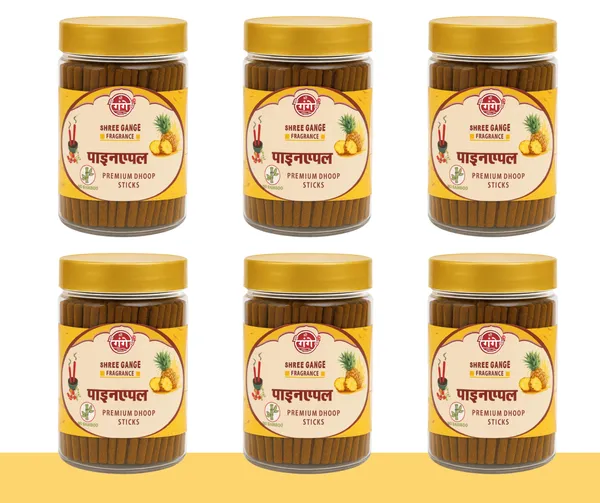 Pack_Of_6_Dhoop_Stick_For_Pooja_|_Bamboo_Less_&_Charcoal_Free_|_Yellow_Pineapple_Dhoop_Stick_100Gm)_210pcs.