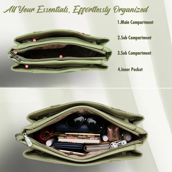Green_Synthetic_Leather_Shoulder_Bag_For_Women_(9.78_L)
