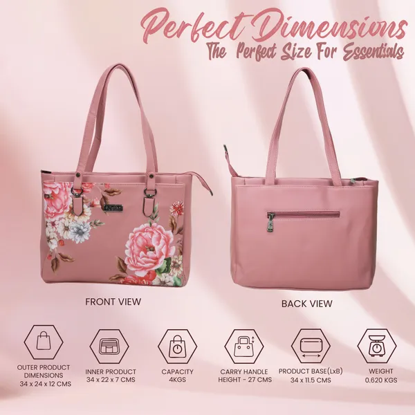 Pink_Synthetic_Leather_Shoulder_Bag_For_Women_(_L)