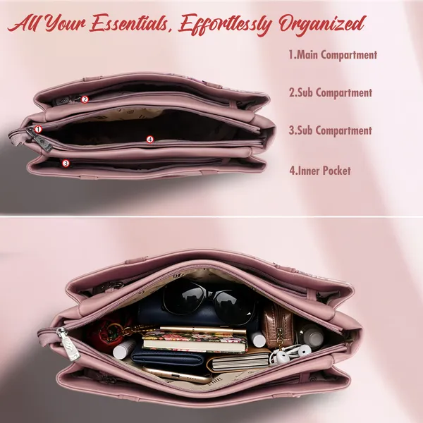 Pink_Synthetic_Leather_Shoulder_Bag_For_Women_(_L)
