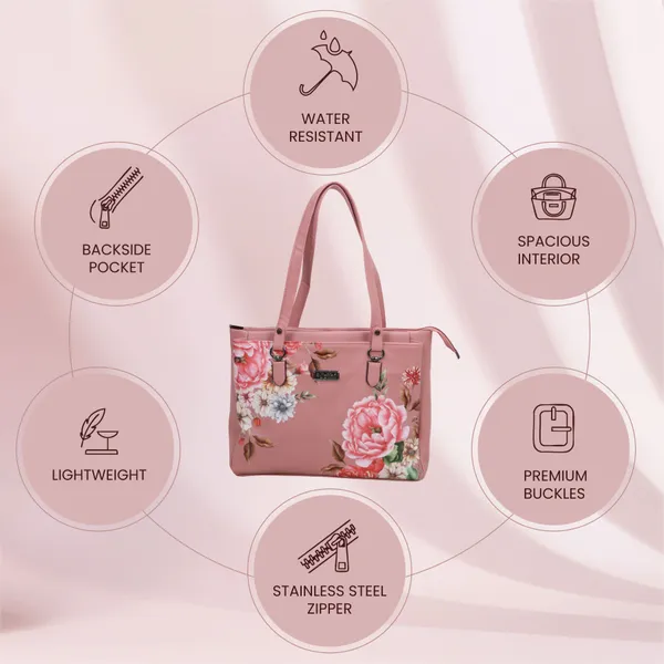 Pink_Synthetic_Leather_Shoulder_Bag_For_Women_(_L)