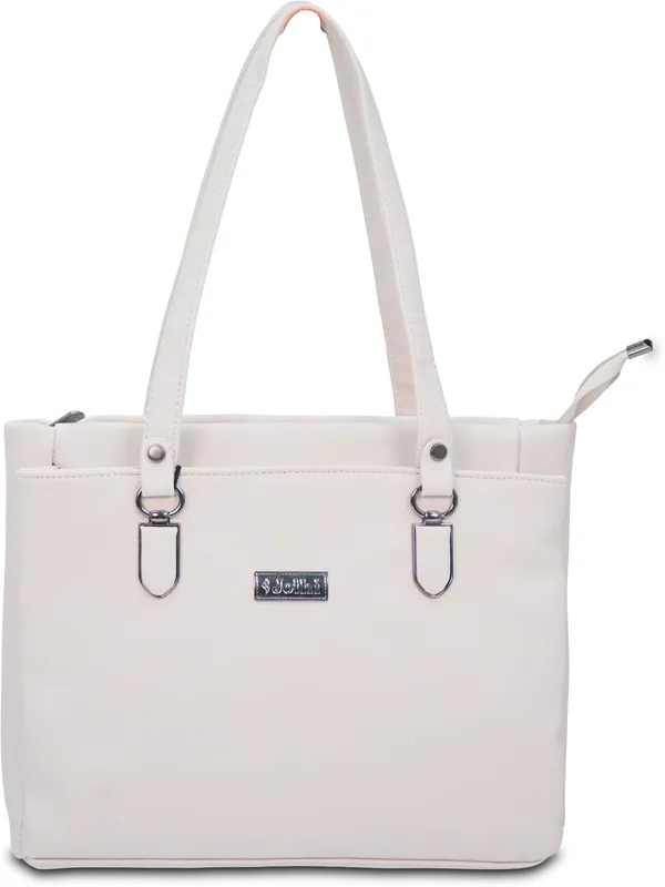 White_Synthetic_Leather_Hobo_For_Women_(9.1_L)