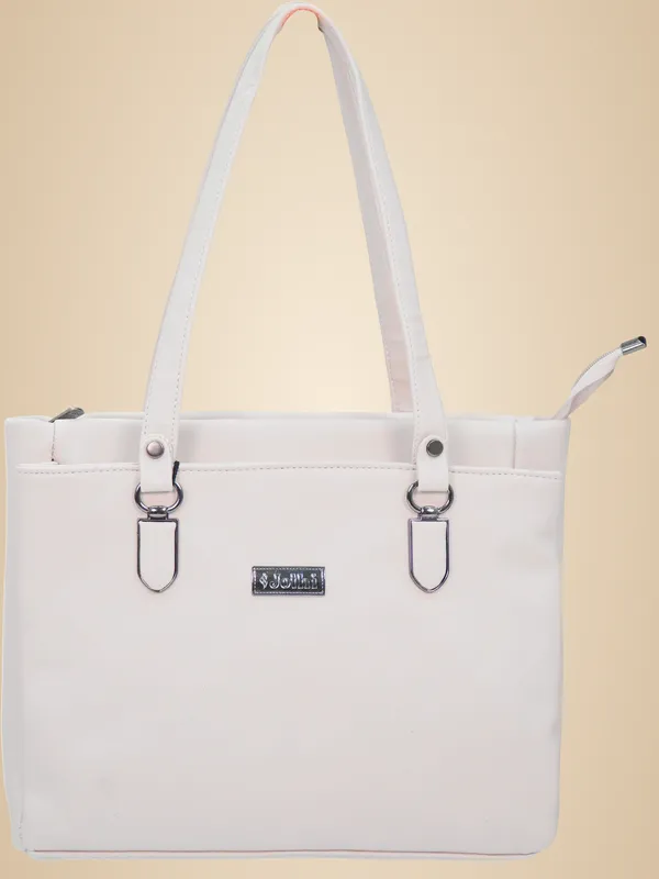 White_Synthetic_Leather_Hobo_For_Women_(9.1_L)