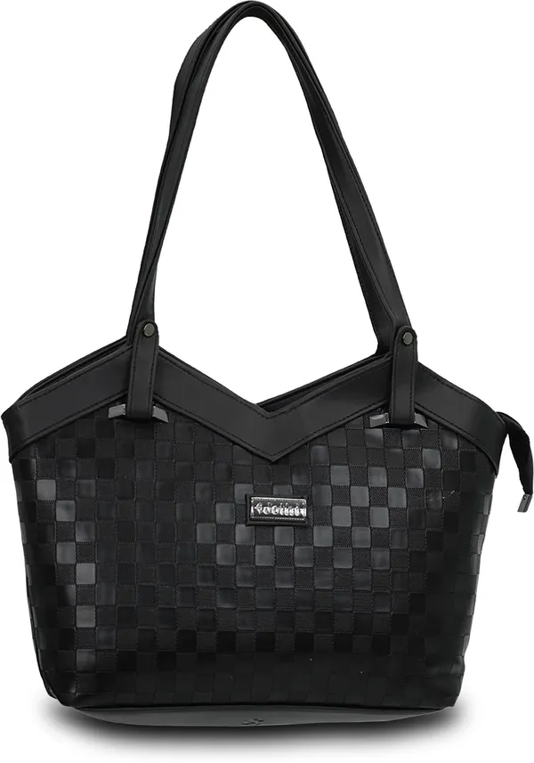 Black_Synthetic_Leather_Shoulder_Bag_For_Women_(14.4_L)