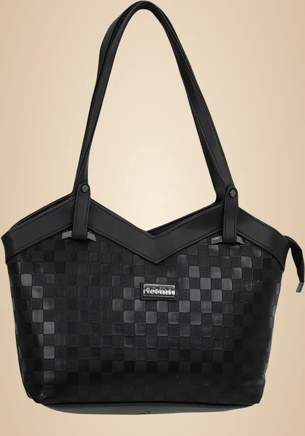 Black_Synthetic_Leather_Shoulder_Bag_For_Women_(14.4_L)