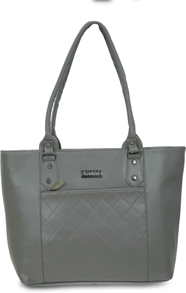 Grey_Synthetic_Leather_Shoulder_Bag_For_Women_(7.35_L)