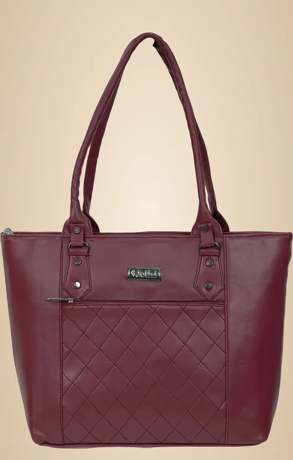 Maroon_Synthetic_Leather_Shoulder_Bag_For_Women_(7.35_L)