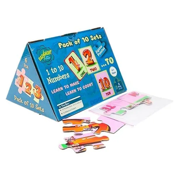 60_Piece_Puzzle_Set_From_Numbers_1_To_10_|_Set_Of_10-6_Piece_Each_Total_60_Pieces_|_Ideal_For_Kids_3-5_Yrs_|_Multicolor_Educational_Toy_Pieces_|_Perfect_Primary_&_Return_Gift_For_Kids