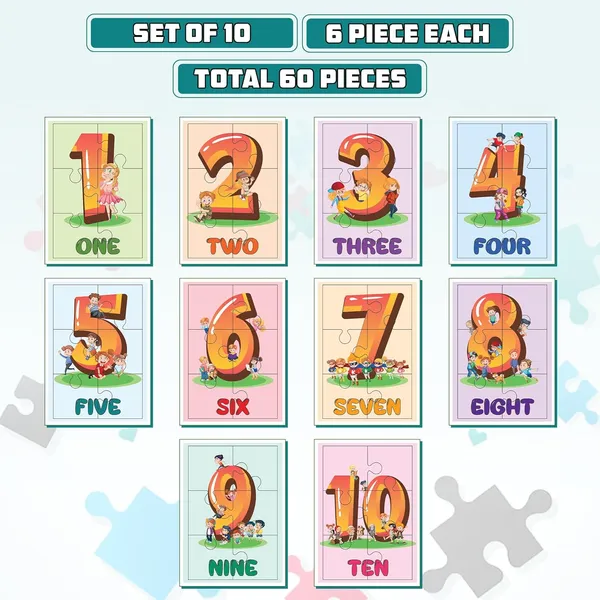 60_Piece_Puzzle_Set_From_Numbers_1_To_10_|_Set_Of_10-6_Piece_Each_Total_60_Pieces_|_Ideal_For_Kids_3-5_Yrs_|_Multicolor_Educational_Toy_Pieces_|_Perfect_Primary_&_Return_Gift_For_Kids