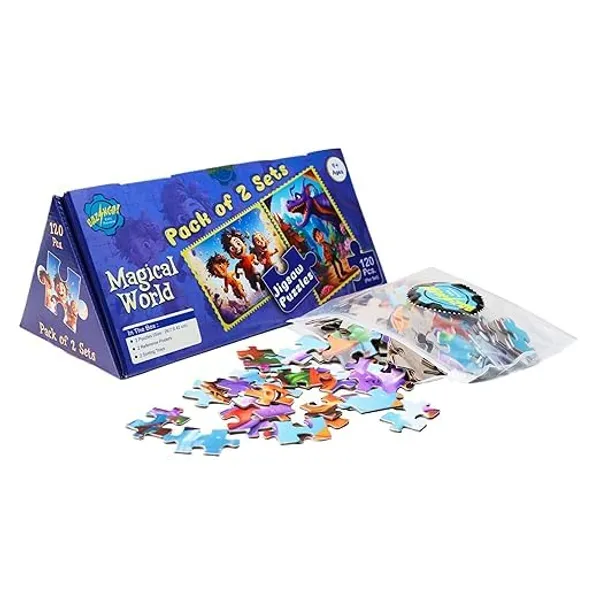 Brain_Teaser_Iq_Game_Early_Learner_Educational_Jigsaw_Puzzle_Set_With_Engaging_Images_(120_Pieces_Jigsaw_Puzzle,_Set_Of_2)