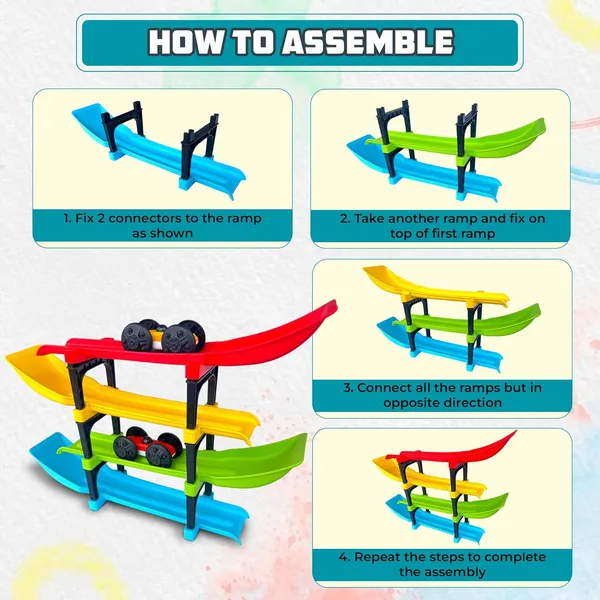 4_Level_Car_Ramp_Racer_Toy_With_Mini_Cars_|_Bridge_Rolling_Loop_Race_Track_Toy_|_Multicolor_Car_Race_Track_-_Red,_Yellow,_Green,_&_Blue_|_Ideal_Gift_For_Ages_2-7_|_Car_Racing_Track_For_Kids