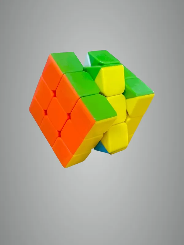 3X3_Magnetic_Stickerless_Speed_Cube_|_Colour-Matching_Brainteaser/Brainstorming_Puzzle_For_Kids_|_Classic_Problem-Solving_Cube_|_Ideal_For_Kids_Above_3+_Years_Old_Boys_Girls