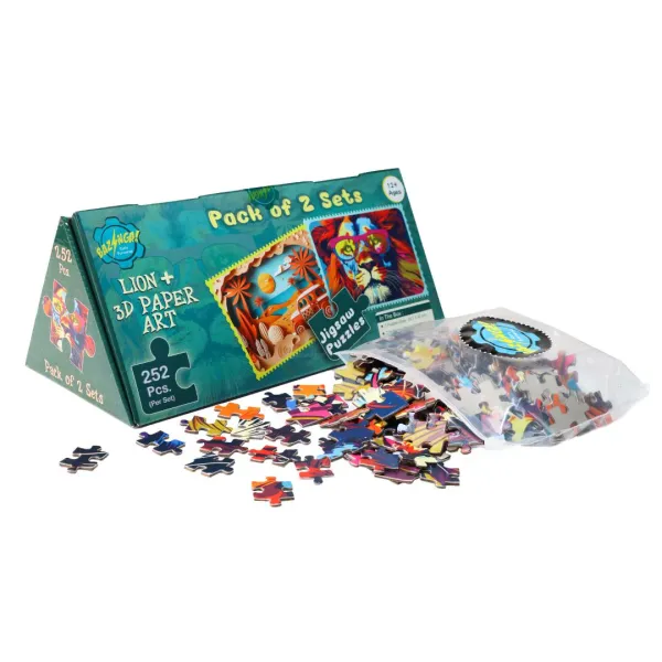 252_Pieces_Jigsaw_Puzzle,_Set_Of_2_|_Multicolor_Toy_Puzzles_For_Kids_|_Perfect_Primary_&_Return_Gift_For_Boys_&_Girls