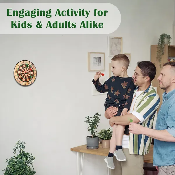 Dartboard_Game_For_Kids_&_Adults_|_Wooden_Board_With_4_Magnetic_Arrows_|_Professional_Style_Play_|_Perfect_Indoor_Or_Outdoor_Fun_Activity_|_Made_In_India_|_Small_Size_-_11_Inches