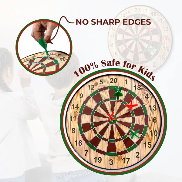 Dartboard_Game_For_Kids_&_Adults_|_Wooden_Board_With_4_Magnetic_Arrows_|_Professional_Style_Play_|_Perfect_Indoor_Or_Outdoor_Fun_Activity_|_Made_In_India_|_Small_Size_-_11_Inches