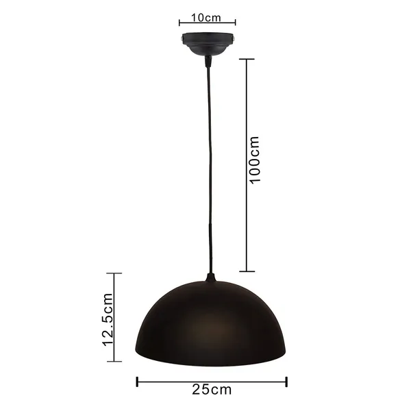 Black_Hanging_Lights_For_Living_Room/Pendant_Lights_For_Ceiling/Hanging_Lamps_For_Home_Decoration/Decorative_Hanging_Lights,Metal_(H/F_Round,_Without_Bulb)