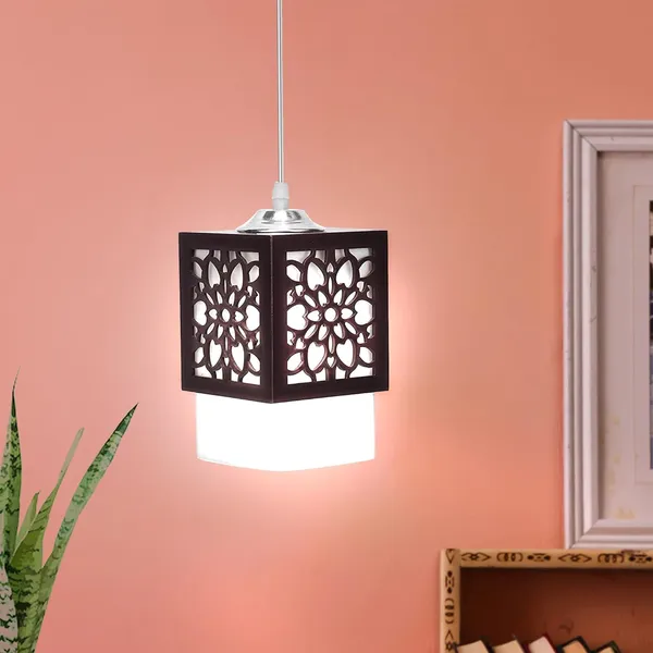 Brown_Board-Wood_Laser_Cut_Flower_Design_Hanging_Ceiling_Pendant_Light_For_Living_Room/Bedroom/Kitchen/Over_The_Dining_Table_(Star_Sl,_Without_Bulb)