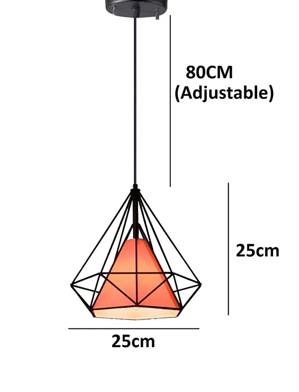 Black_Retro_Cage_Pendant_Single_Light_Fixture_With_Metal_Frame_And_Pvc_Orange_Shade_Adjustable_Hanging_Cord,_Ideal_For_Dining_Room,_Hallway,_Or_Kitchen_(Without_Bulb)