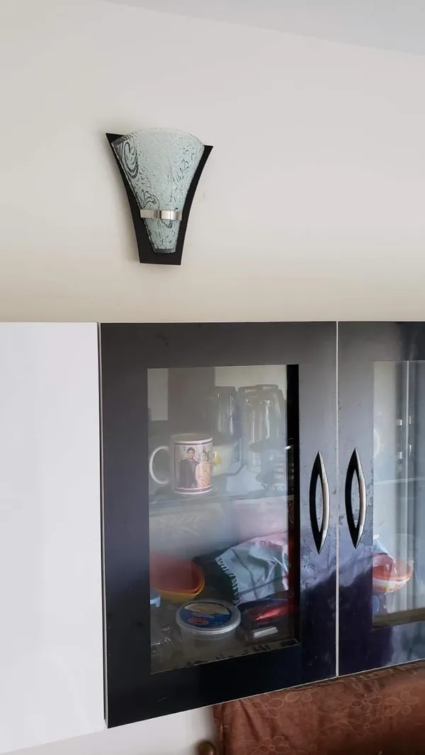 Black_Exotic_Premium_Wall_Light_Floral_Designed_Board_Wood_And_Glass_Uplighter_Lamp_B22_Compatible_Wall_Mounted_Design_Perfect_For_Bedroom,_Cafe,_Home_Decoration_(Pack_Of_2)_(Without_Bulb)