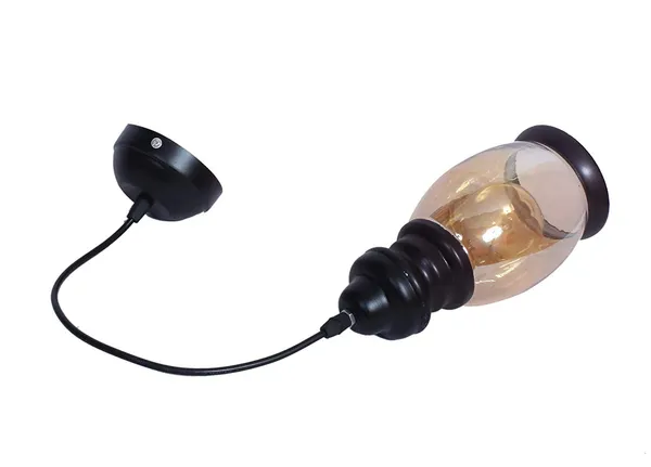 Black_Vintage_Lantern_Pendant_Light_With_E27_Holder_Rustic_Hanging_Ceiling_Lamp,_Finish,_Clear_Glass_Shade_Farmhouse_Industrial_Style_Lighting_For_Kitchen,_Dining_Room_(Without_Bulb)
