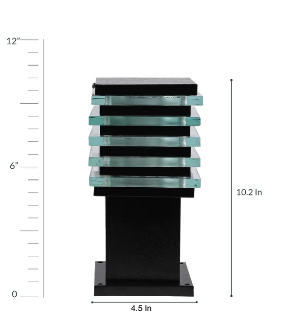 Black_Outdoor_Post_Lantern_Gate_Light_Pillar_Lamp_Garden_Light_Weatherproof_Fixture_For_Pathway_Front_Entrance_Patio_Or_Walkway_(Without_Bulb)
