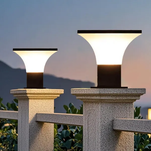 Black_Metal_And_Pvc_Main_Gate_Light_Waterproof_Garden_Pillar_Lamp_Weatherproof_Exterior_Lighting_Fixture_Outdoor_Lamp_For_Entrance,_And_Home_Decor_(Set_Of_2)_(Without_Bulb)