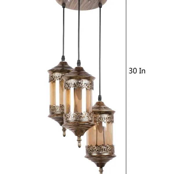 Golden_Antique_40_Watts_Chandelier_Lantern,_,_Diamond_(Without_Bulb)(Ac)
