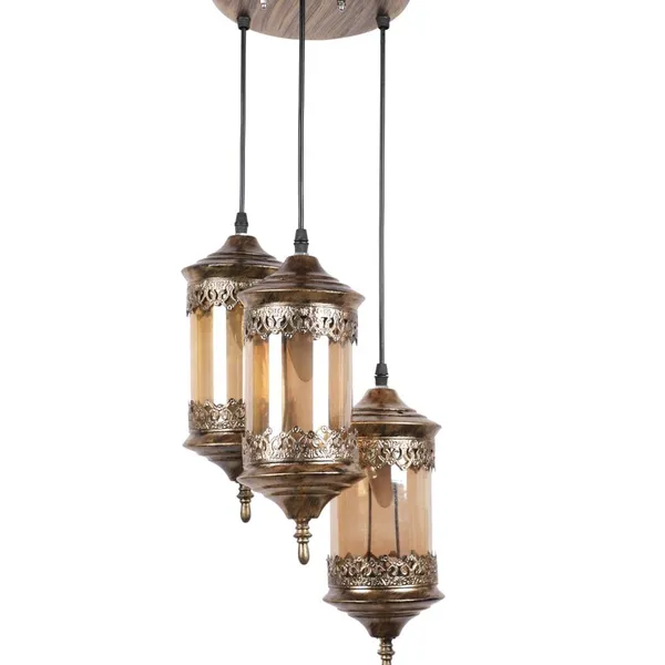 Golden_Antique_40_Watts_Chandelier_Lantern,_,_Diamond_(Without_Bulb)(Ac)