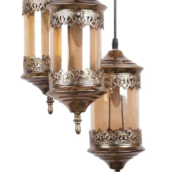 Golden_Antique_40_Watts_Chandelier_Lantern,_,_Diamond_(Without_Bulb)(Ac)