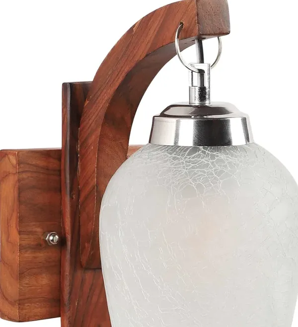 Brown_&_White_Modern_Swing_Arm_Wall_Mounted_Light_Fixture_Lamp_With_Frosted_Glass_And_Wooden_Indoor/Outdoor_Sconce_For_Balcony,_Hallway,_Living_Room_And_Home_Decoration_(Without_Bulb)