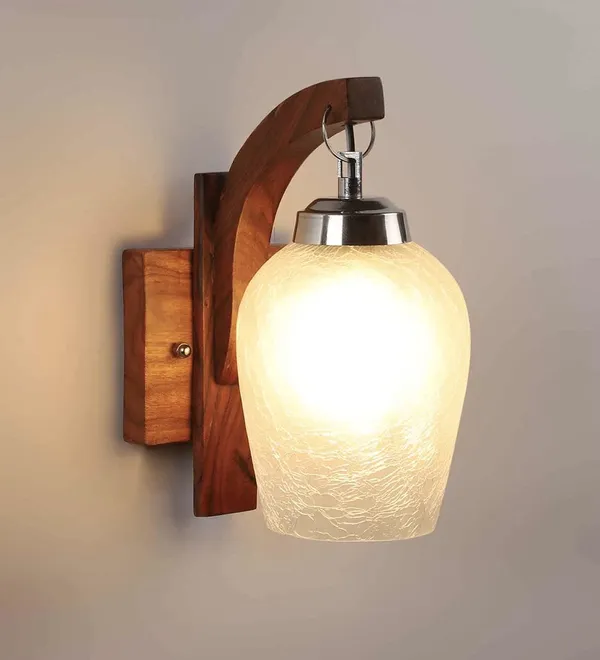 Brown_&_White_Modern_Swing_Arm_Wall_Mounted_Light_Fixture_Lamp_With_Frosted_Glass_And_Wooden_Indoor/Outdoor_Sconce_For_Balcony,_Hallway,_Living_Room_And_Home_Decoration_(Without_Bulb)