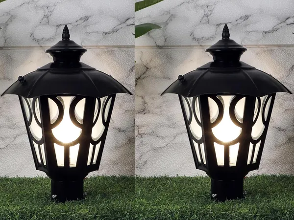 Black_Exterior_Lantern_Outdoor_Post_Light,_Matt_Pillar_Lamp_Fixtures_For_Patio_Porch_Garden_And_Gate_Post_Decor_(Bulb_Not_Included)_(Pack_Of_2)