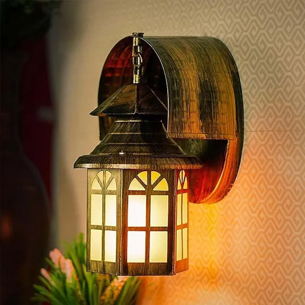 Golden_Antique_Rustic_Wall_Lamp_For_Home_Decor_Metal_Antique_Finish_Wall_Sconce_Light_Fixture_Lantern_Design_Indoor_Decorative_Wall_Light_Perfect_For_Living_Room,_Bedroom,_Hallway_(Without_Bulb)