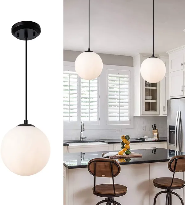 Black_Hanging_Lights_For_Living_Room/Lights_For_Ceiling/Hanging_Lamps_For_Home_Decoration/Decorative_Hanging_Lights,Metal_(6_Dome_Sl,_With_Bulb)