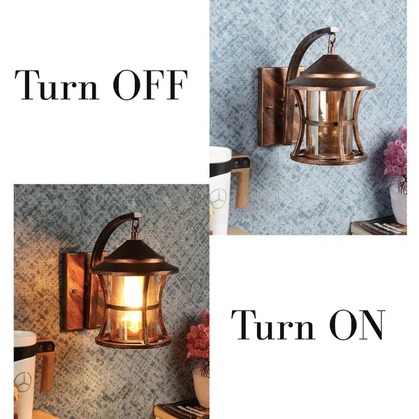 Multicolor_Antique_Copper_Elegant_Swing_Arm_Wall_Light_With_Glass_Shade_Metal_Lighting_Fixture_Decorative_Wall_Lamp_Perfect_For_Living_Room,_Bedroom,_Hallway_(With_Bulb)