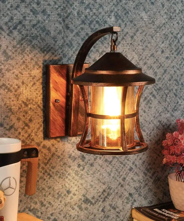 Multicolor_Antique_Copper_Elegant_Swing_Arm_Wall_Light_With_Glass_Shade_Metal_Lighting_Fixture_Decorative_Wall_Lamp_Perfect_For_Living_Room,_Bedroom,_Hallway_(With_Bulb)